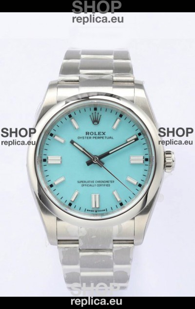 Rolex Oyster Perpetual REF#126000 36MM Swiss Movement Swiss Replica Blue Dial 904L Steel 1:1 Mirror Replica Watch