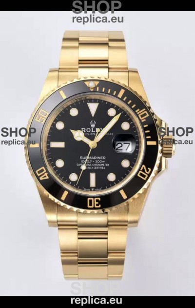 Rolex Submariner 41MM Date Ceramic Gold m126618ln - Replica 1:1 Mirror - Ultimate 904L Steel Watch