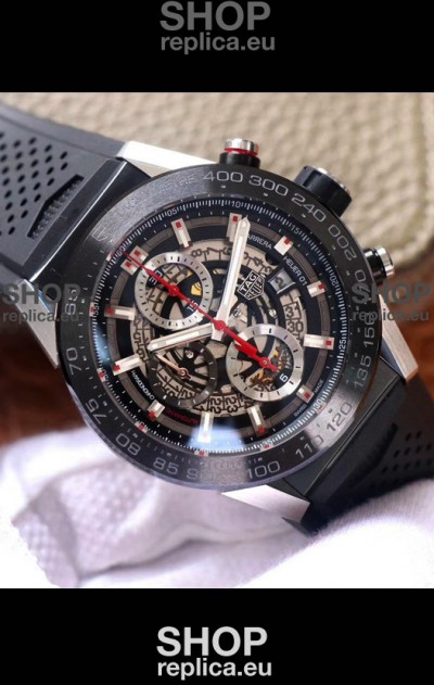 Tag Heuer Carrera Heuer 01 Swiss Replica Watch in Steel Casing