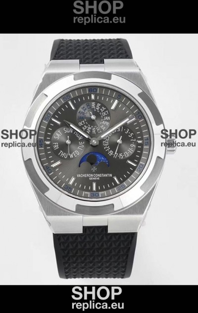 Vacheron Constantin Overseas Perpetual Calendar Ultra-Thin Grey Dial Steel Casing Replica