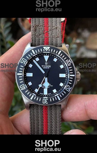 Tudor Pelagos FXD 904L Stainless Steel 1:1 Mirror Replica Watch in Nato Strap 
