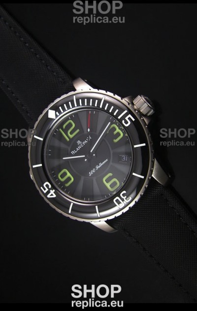 Blancpain 500 Fathoms Swiss Replica Watch in Grey Dial - 1:1 Mirror Edition