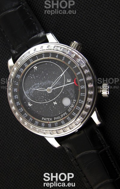 Patek Philippe Grand Complication 6102P Celestial Moon Age Grey Dial Swiss Replica Watch 