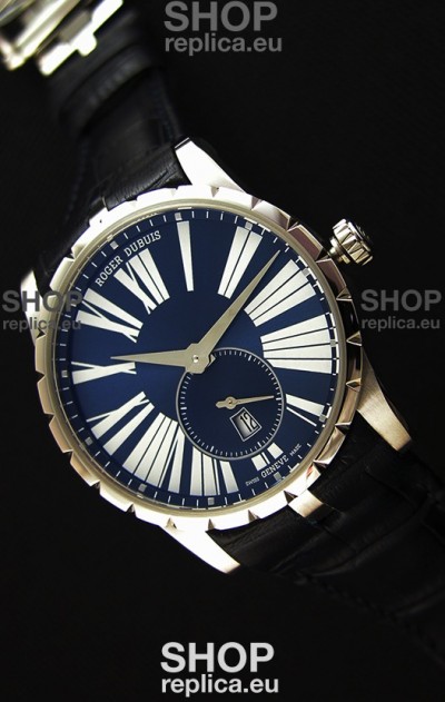 Roger Dubuis Excalibur RDDBEX0378 Steel Blue Swiss Replica Watch 