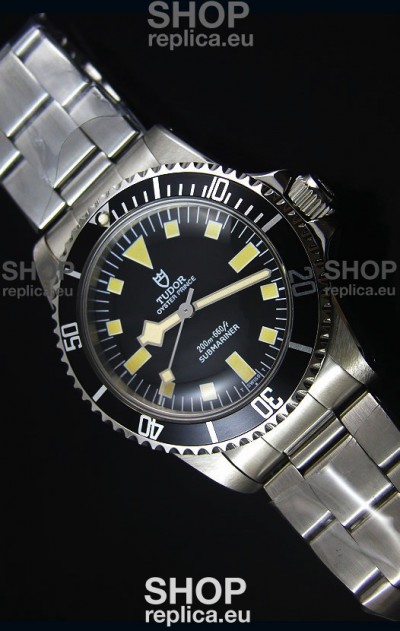 Tudor Oyster Prince Vintage 200M Black Dial Squre Markers Swiss 1:1 Mirror Replica Watch 