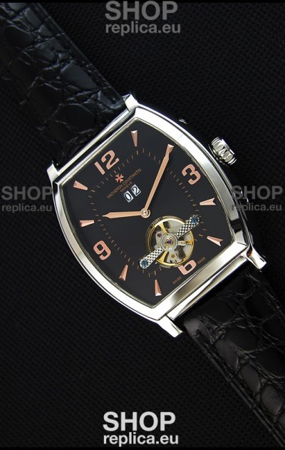 Vacheron Constantin Malte Japanese Tourbillon Replica Watch Black Dial
