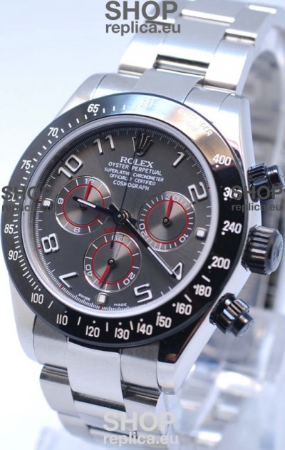 Rolex Project X Daytona Limited Edition Series II Cosmograph MonoBloc Cerachrom Swiss Watch in Grey Dial